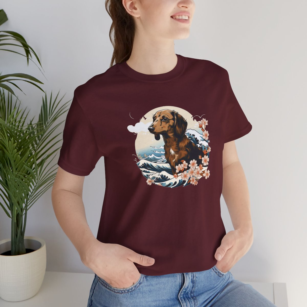 Aloha Dachshund - Men's Tee - lifestyle