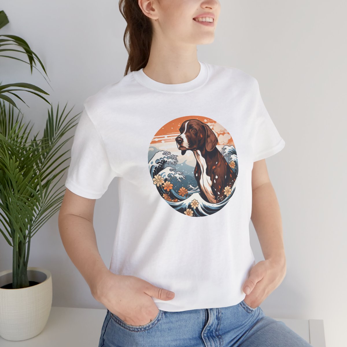 Aloha German Shorthaired Pointer - Men's Tee - lifestyle