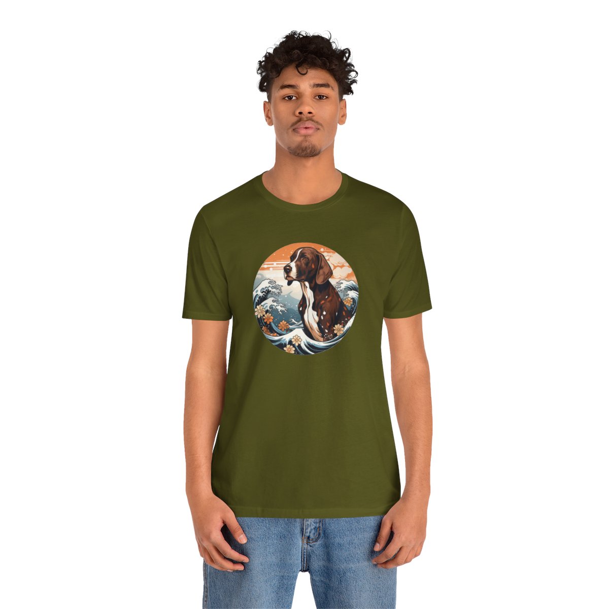 Aloha German Shorthaired Pointer - Men's Tee - person2