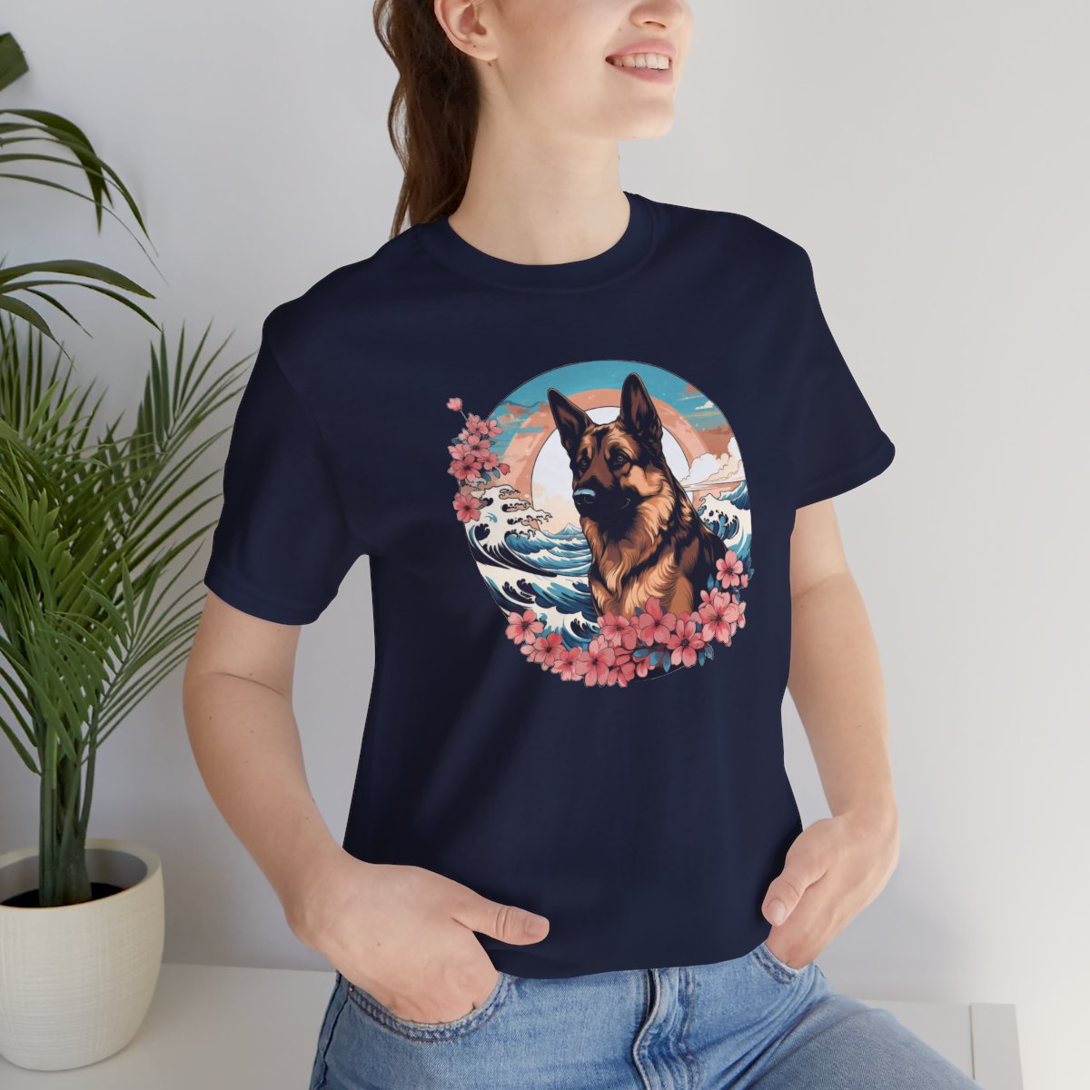 Aloha German Shepherd - Men's Tee - lifestyle