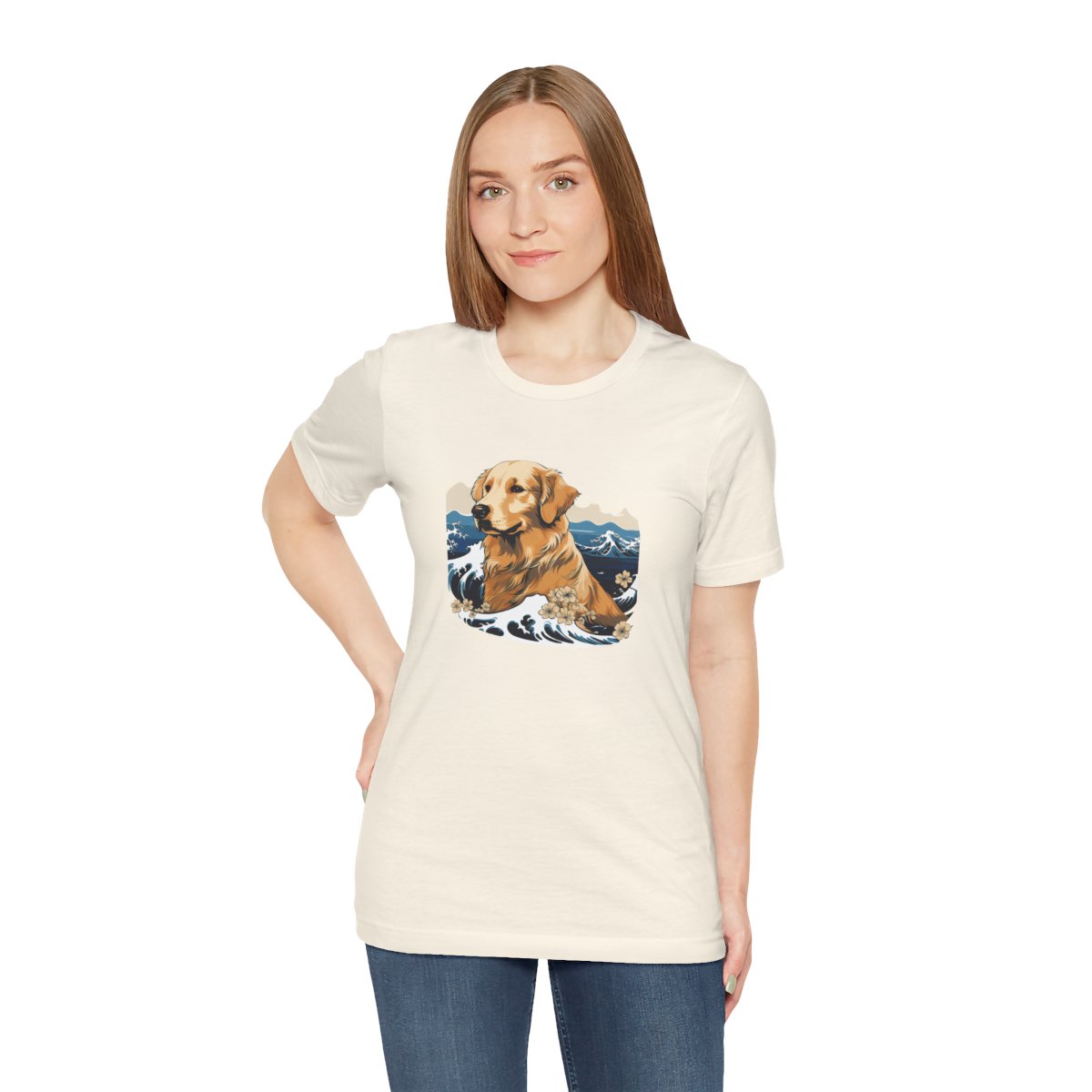 Aloha Golden Retriever - Men's Tee - person3