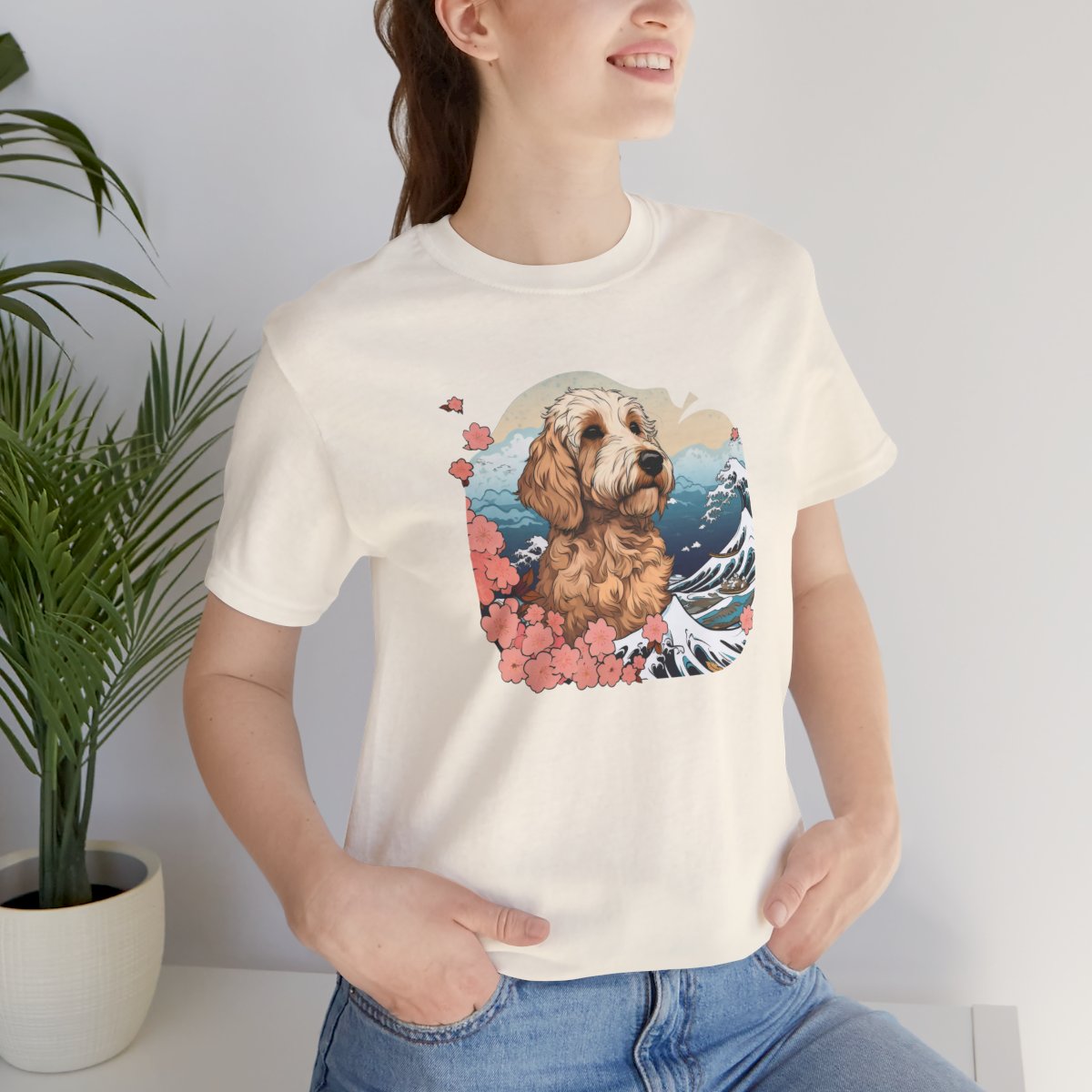 Aloha Goldendoodle - Men's Tee - lifestyle