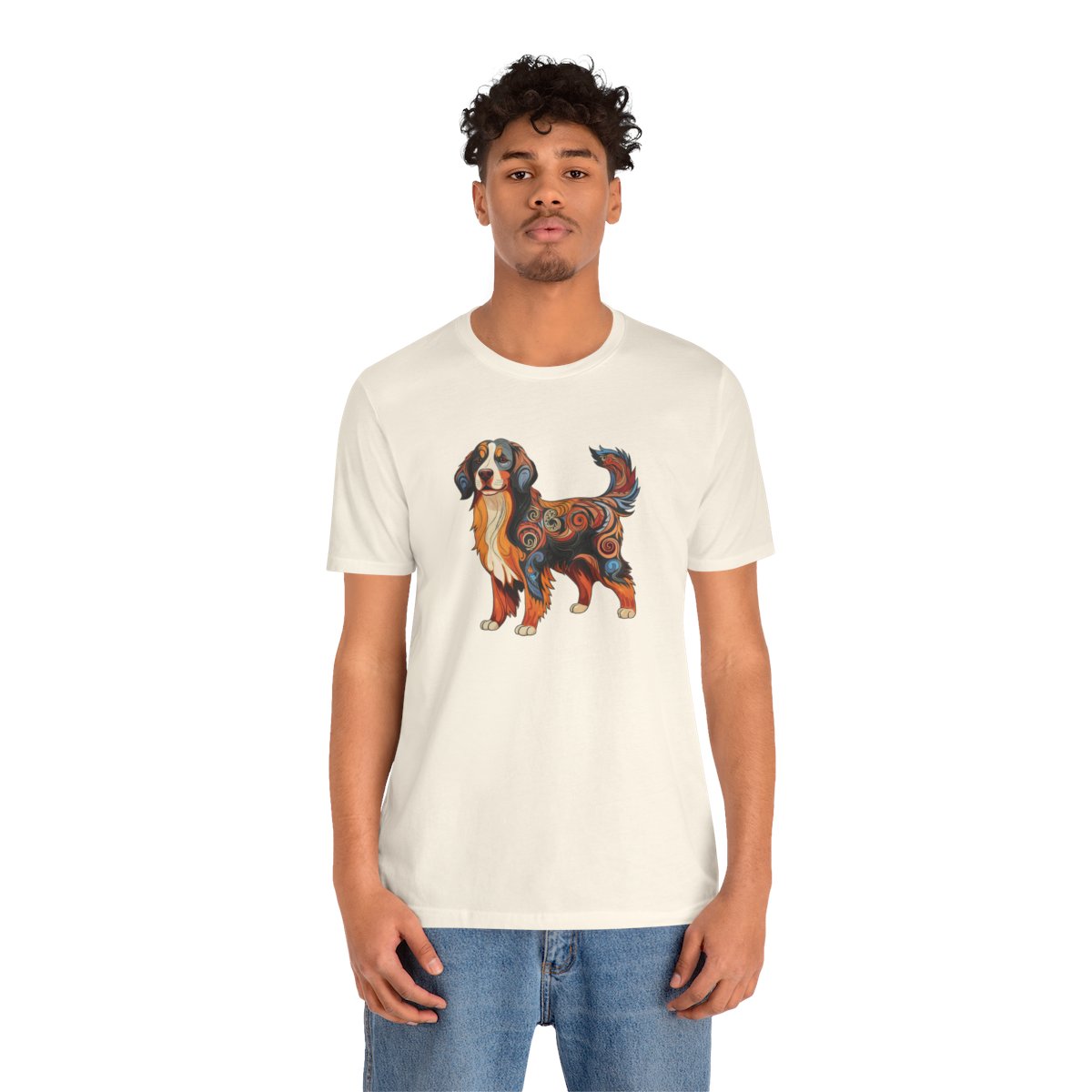 Art Nouveau Bernese Mountain Dog - Men's Tee - person2