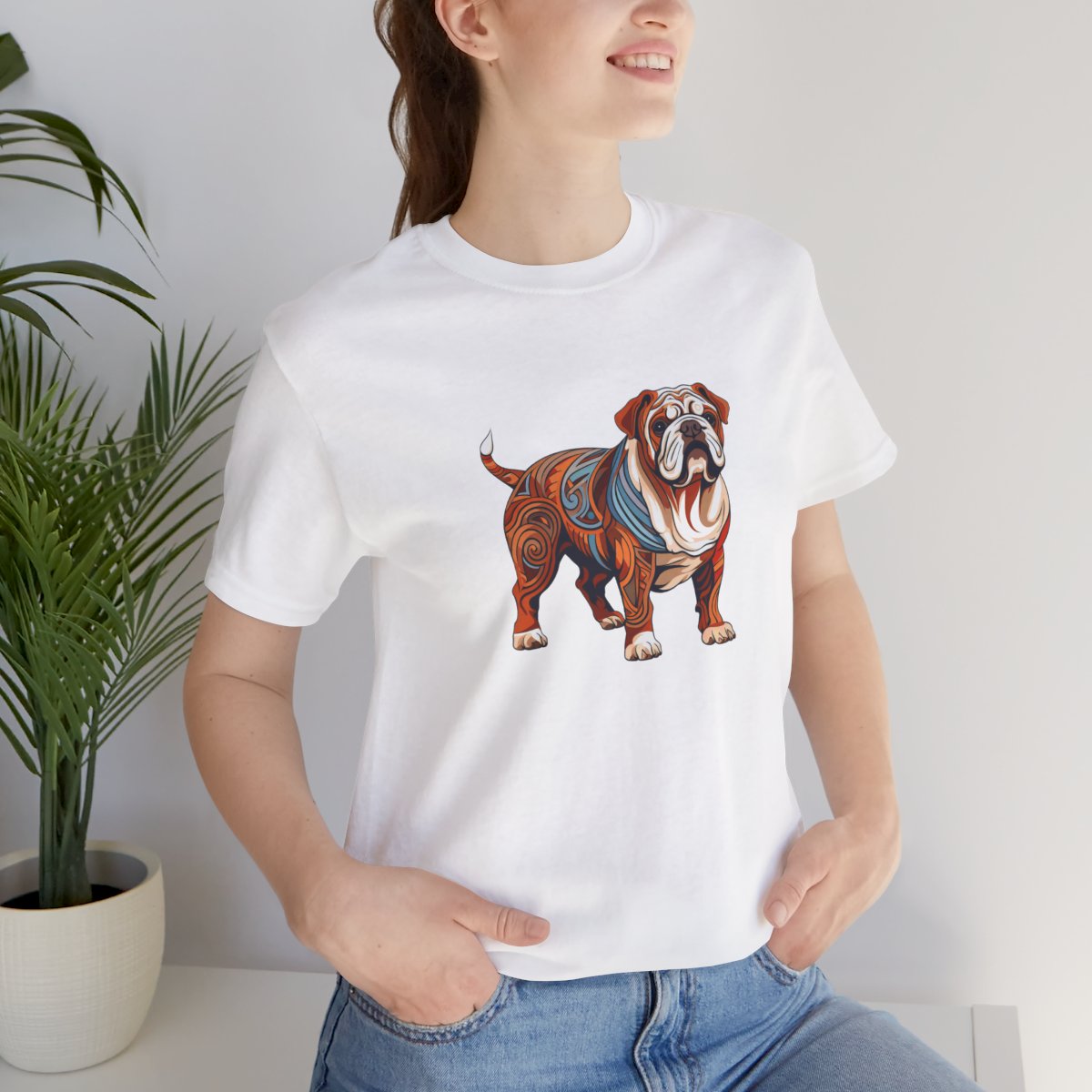 Art Nouveau Bulldog - Men's Tee - lifestyle