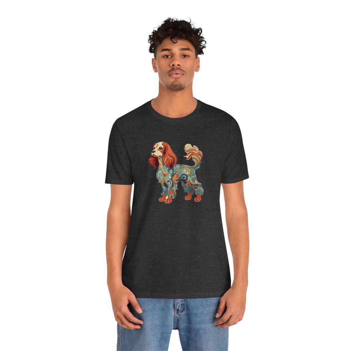 Art Nouveau Cavalier King Charles - Men's Tee - person2