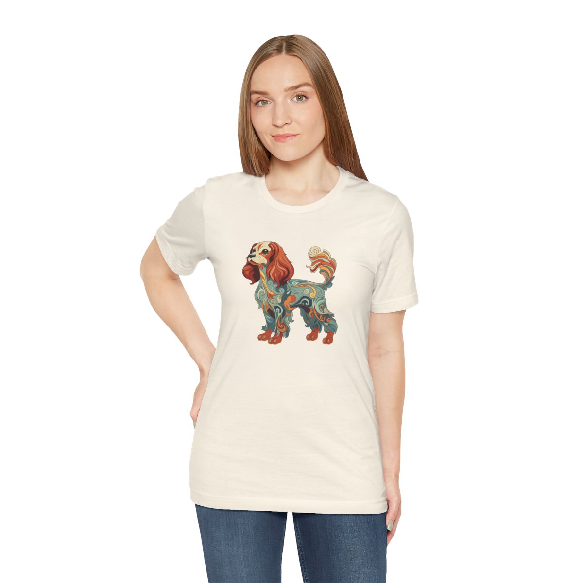 Art Nouveau Cavalier King Charles - Men's Tee - person3