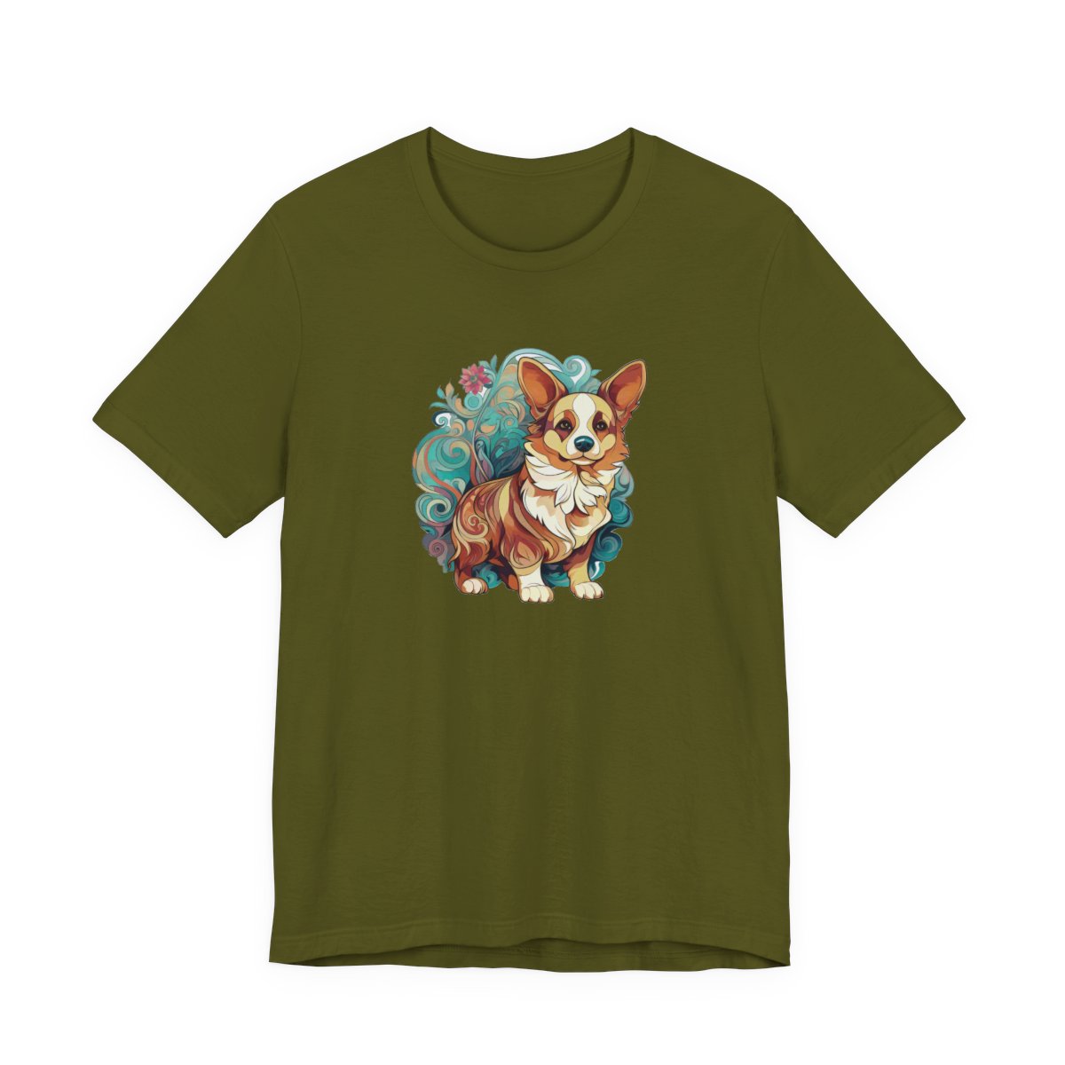 Art Nouveau Corgi - Men's Tee - front