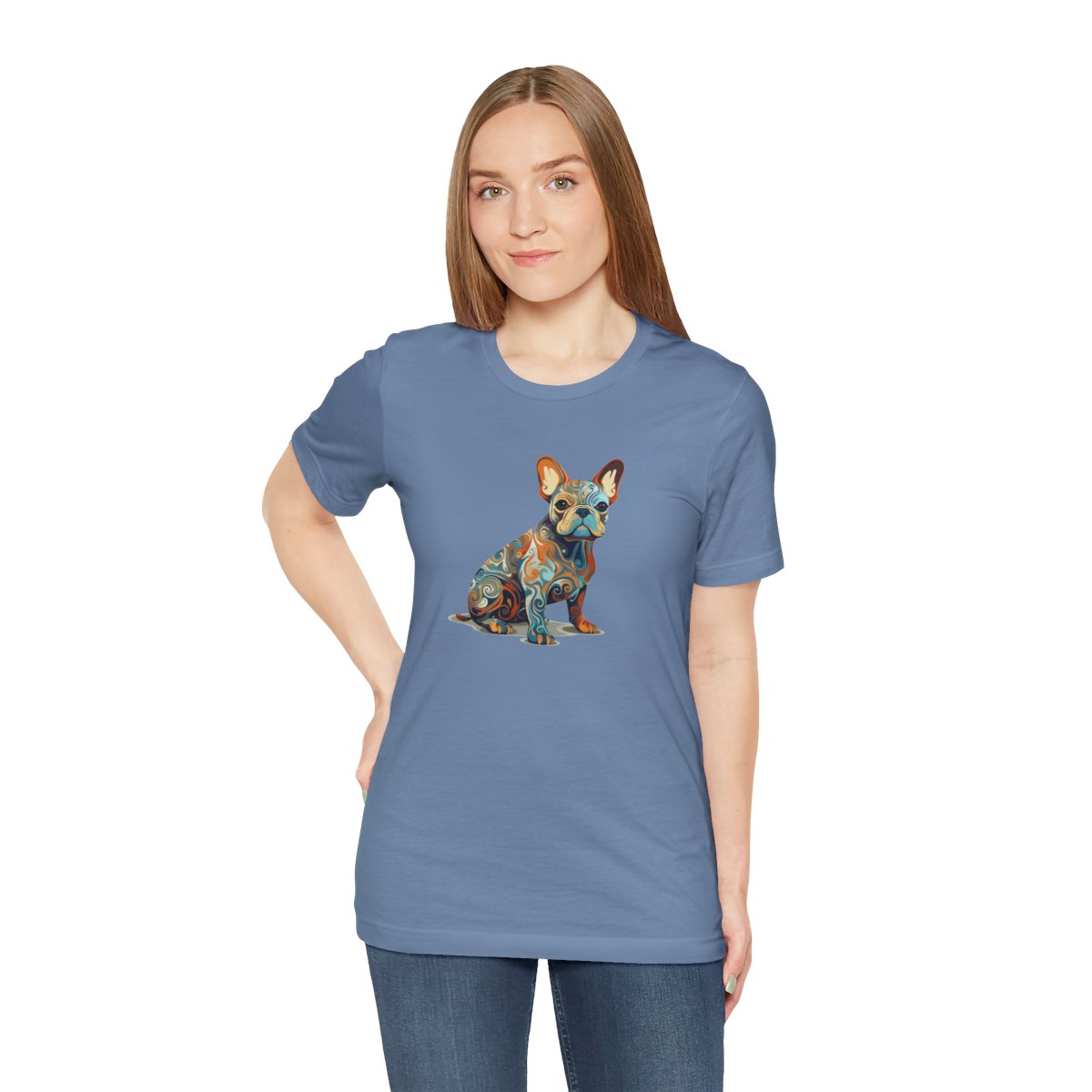 Art Nouveau French Bulldog - Men's Tee - person3