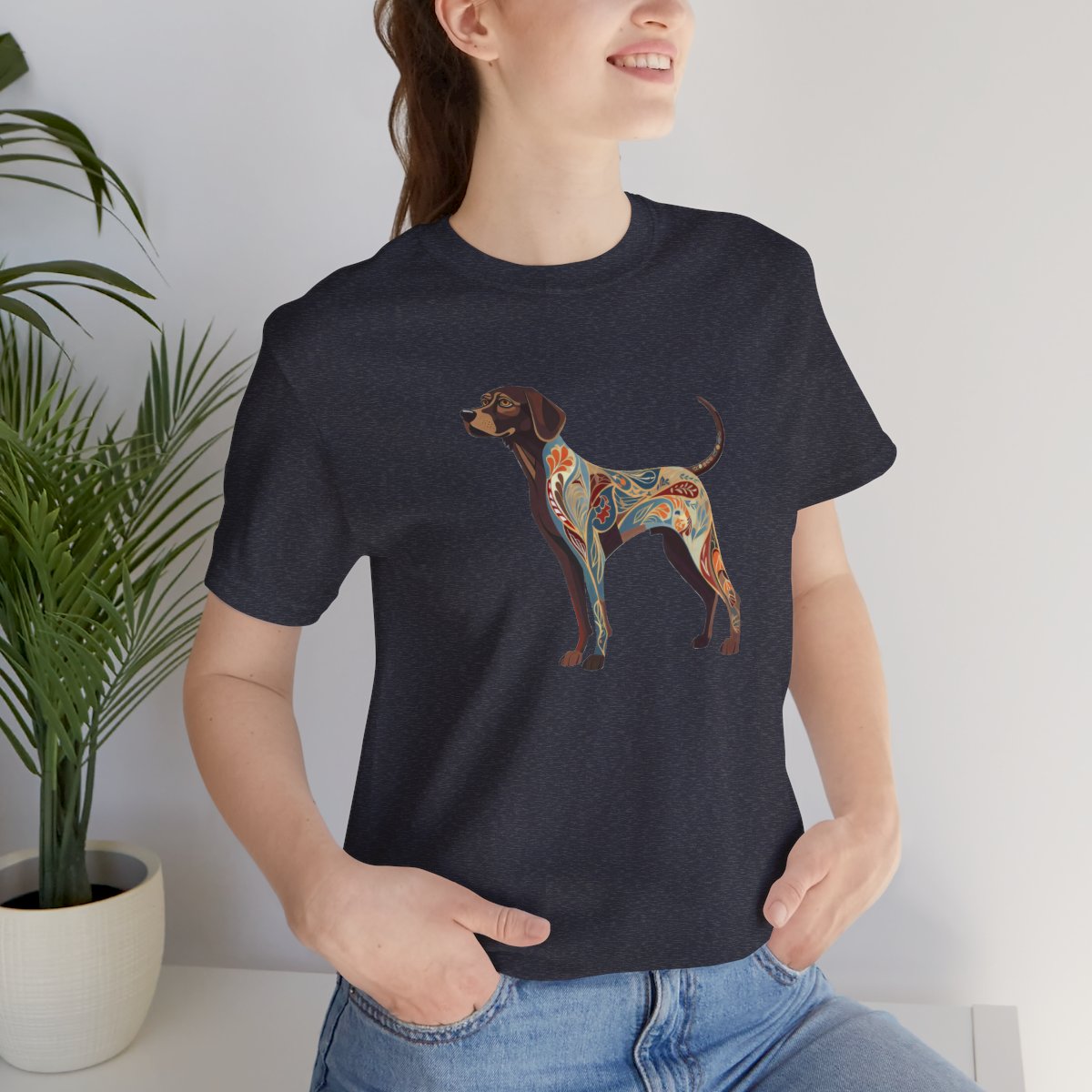 Art Nouveau German Shorthaired Pointer - Men's Tee - lifestyle
