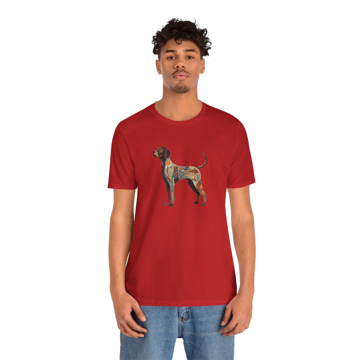 Art Nouveau German Shorthaired Pointer - Men's Tee - person2