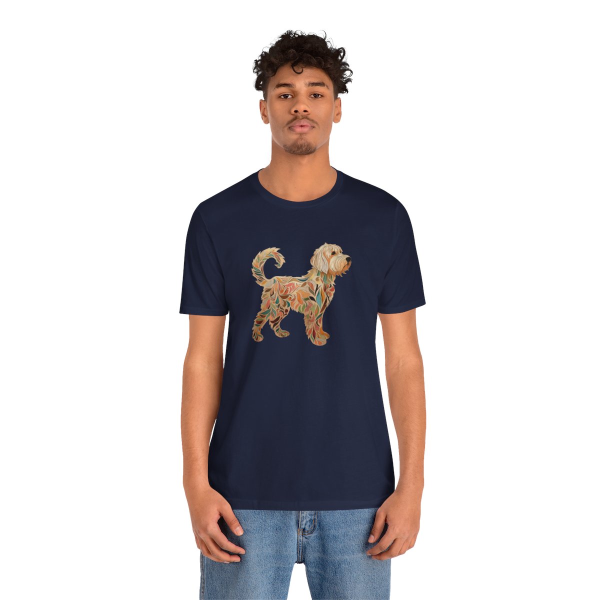 Art Nouveau Labradoodle - Men's Tee - person2
