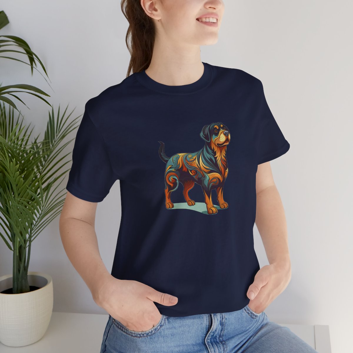 Art Nouveau Rottweiler - Men's Tee - lifestyle