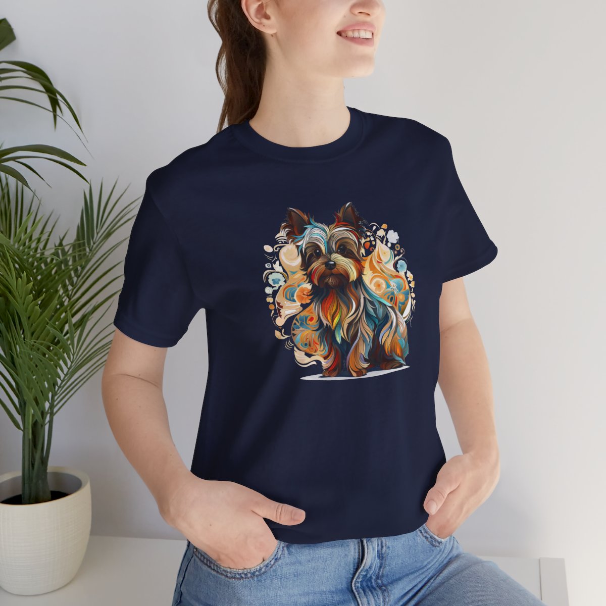 Art Nouveau Yorkshire Terrier - Men's Tee - lifestyle