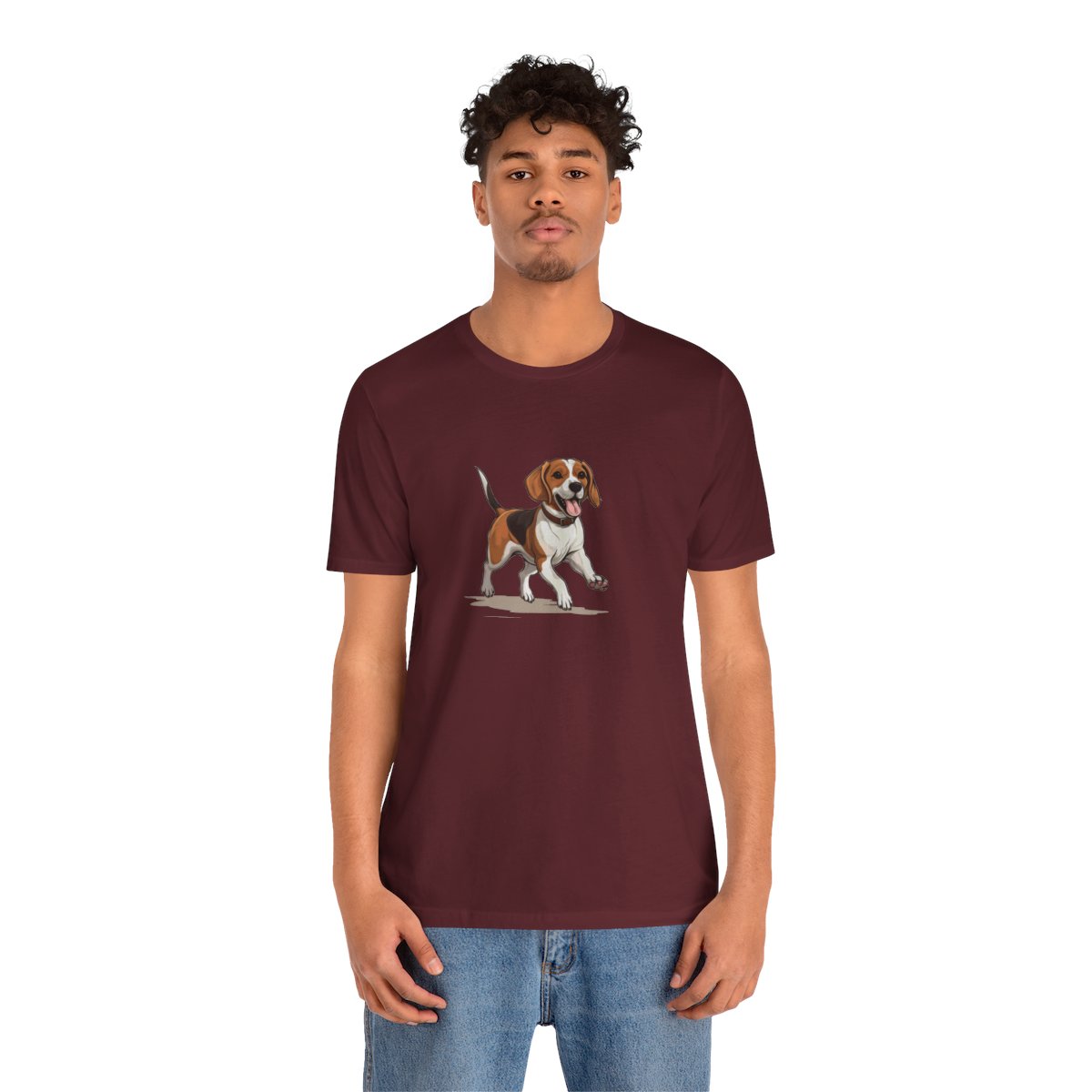 Playful Puppers Beagle - Men's Tee - person2