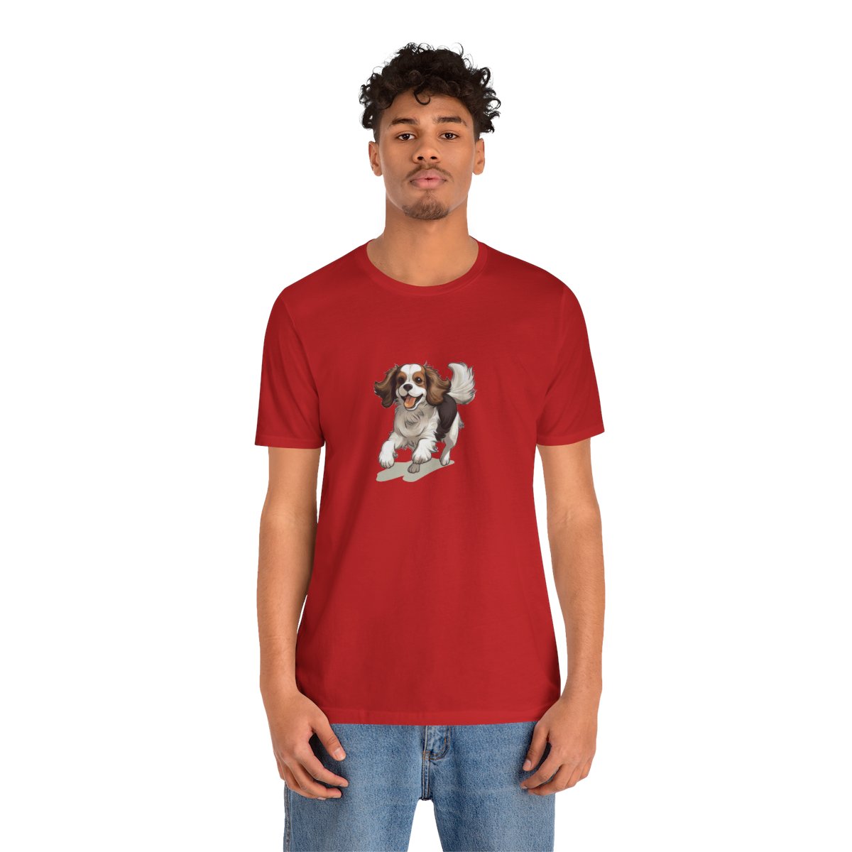 Playful Puppers Cavalier King Charles - Men's Tee - person2