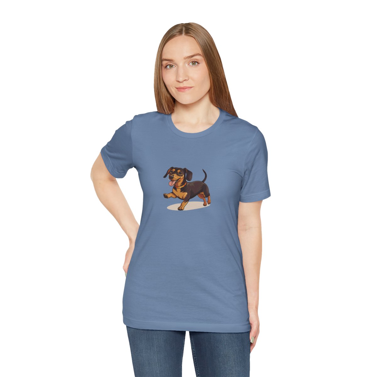 Playful Puppers Dachshund - Men's Tee - person3