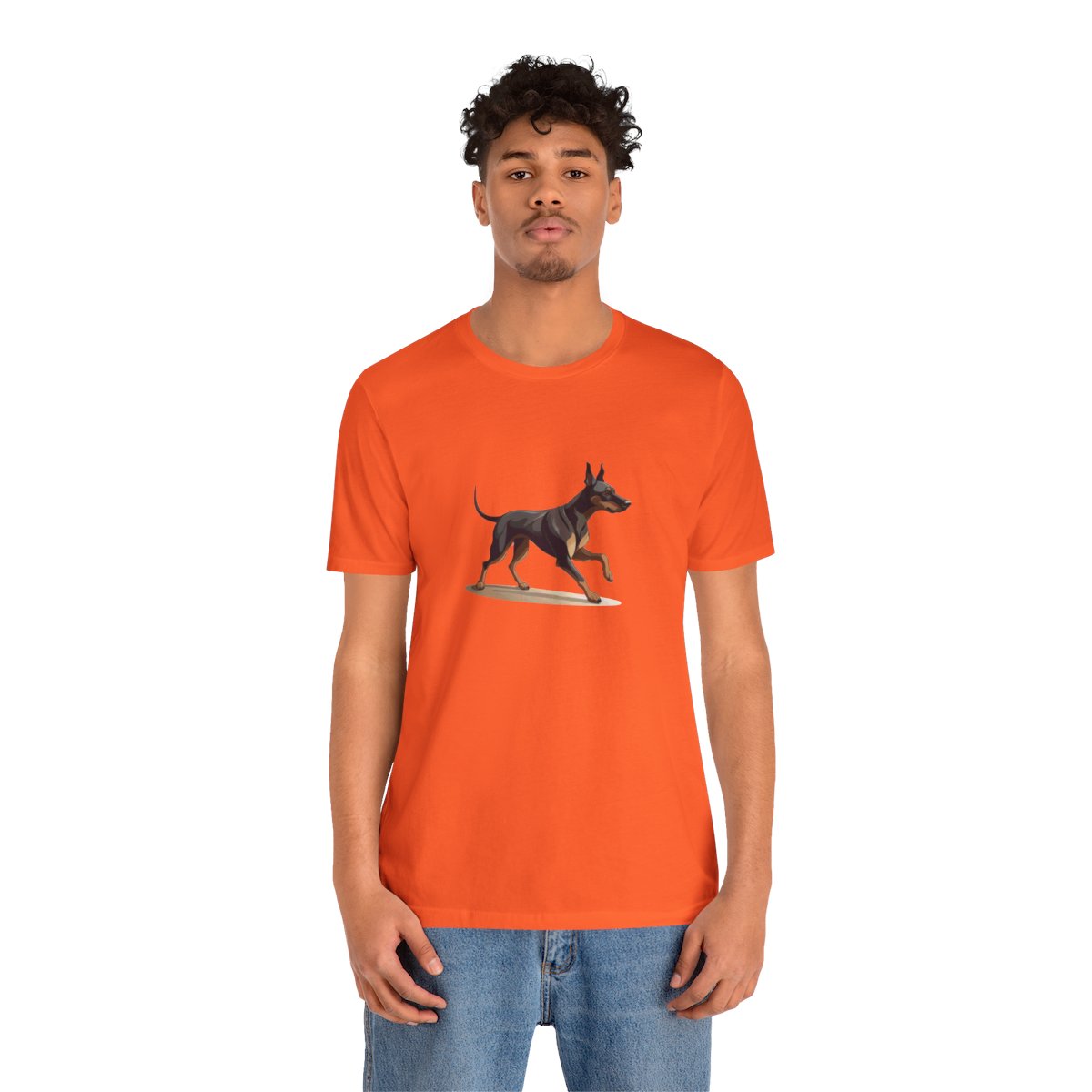 Playful Puppers Doberman - Men's Tee - person2