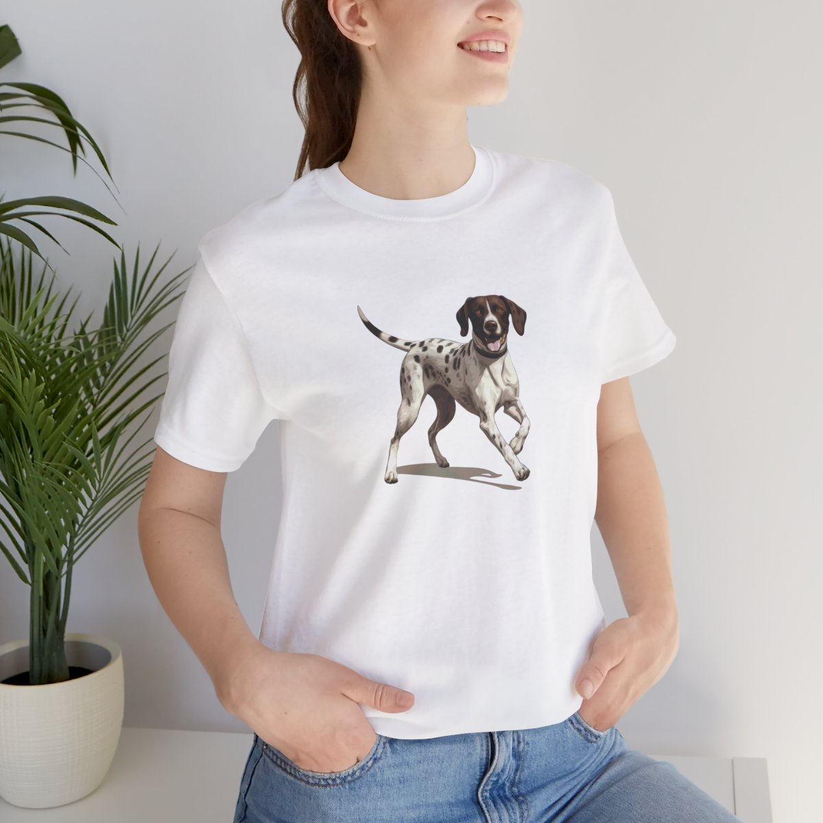 Playful Puppers German Shorthaired Pointer - Men's Tee - lifestyle
