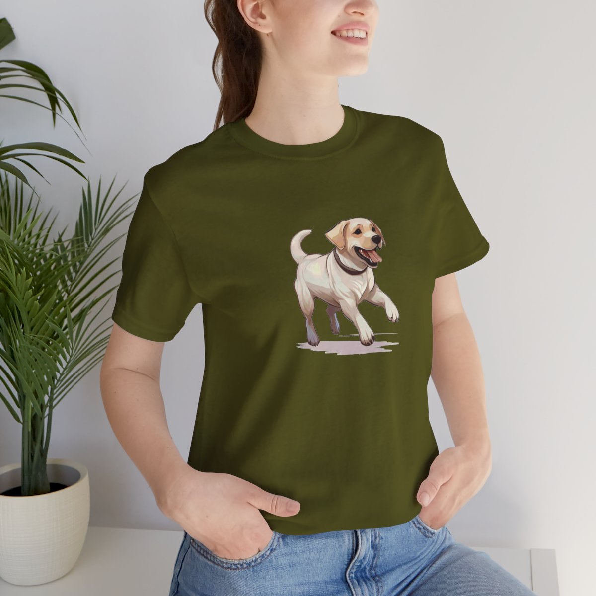 Playful Puppers Labrador Retriever - Men's Tee - lifestyle