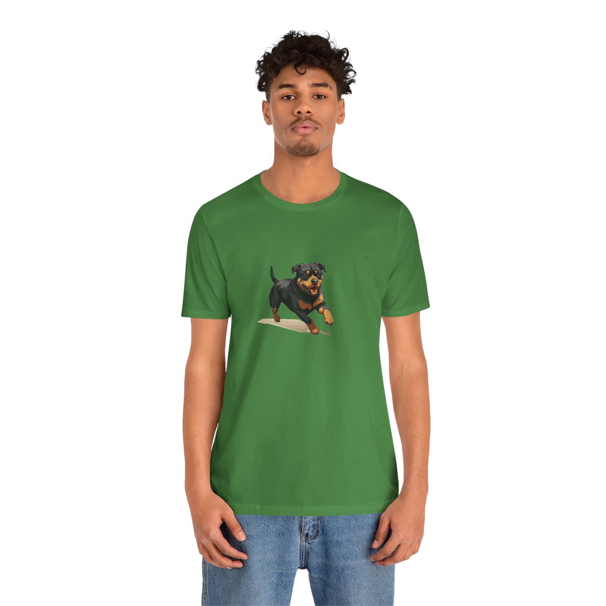 Playful Puppers Rottweiler - Men's Tee - person2