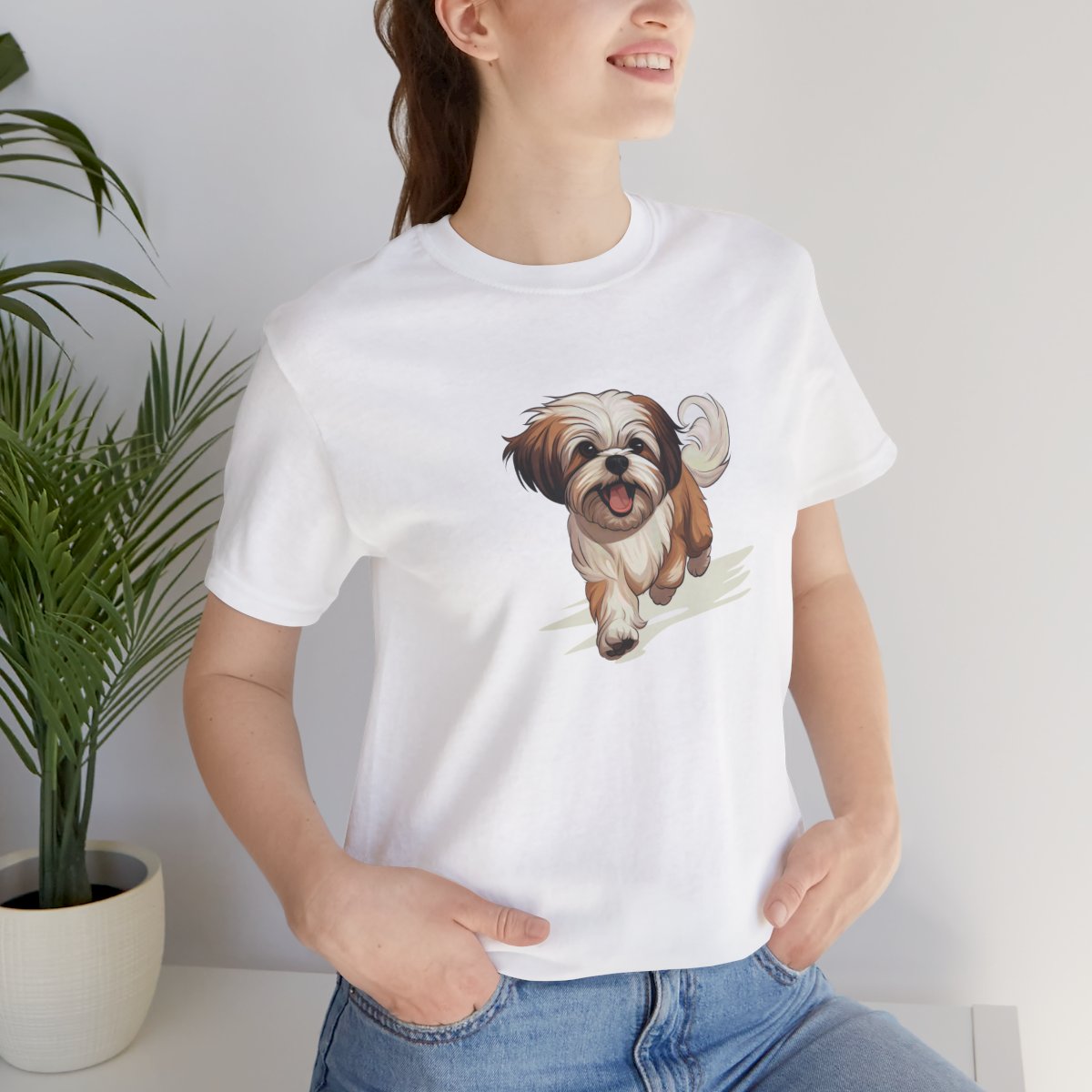 Playful Puppers Shih Tzu - Men's Tee - lifestyle