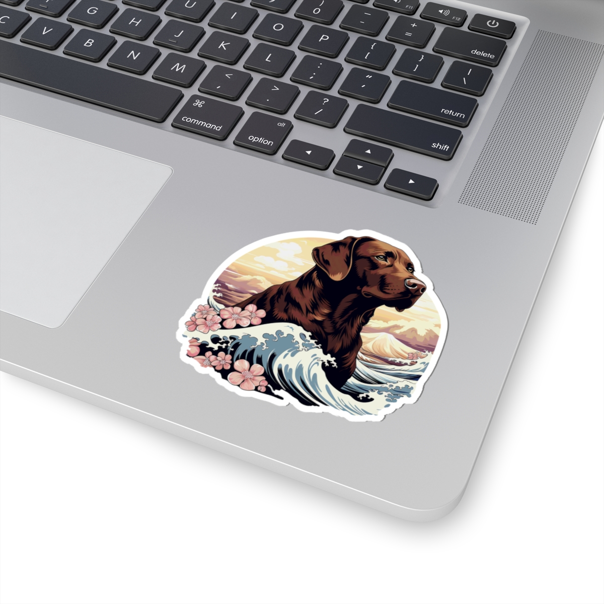 Aloha Chocolate Labrador Retriever - Sticker - context