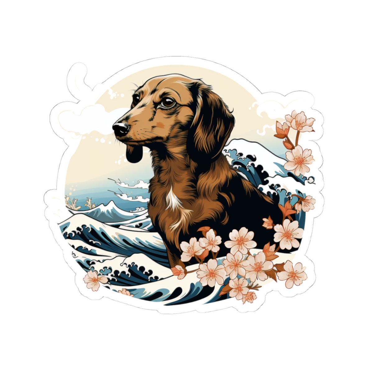 Aloha Dachshund - Sticker