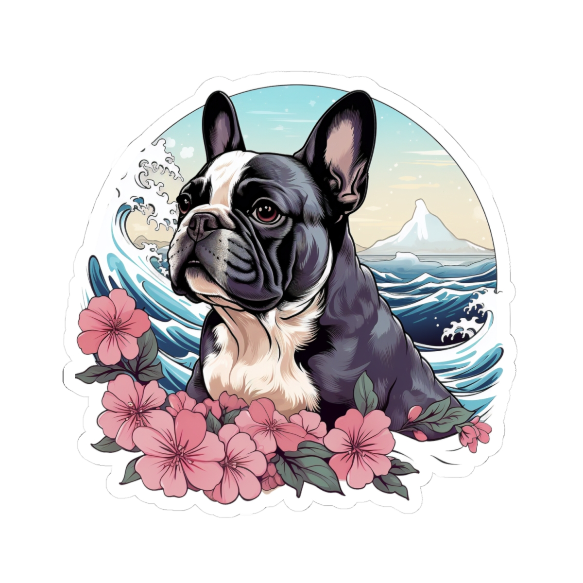 Aloha French Bulldog - Sticker