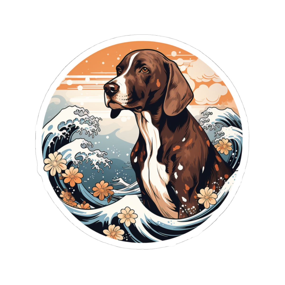 Aloha German Shorthaired Pointer - Sticker