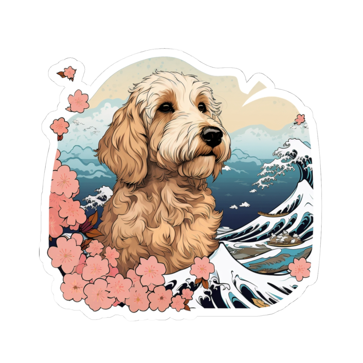 Aloha Goldendoodle - Sticker