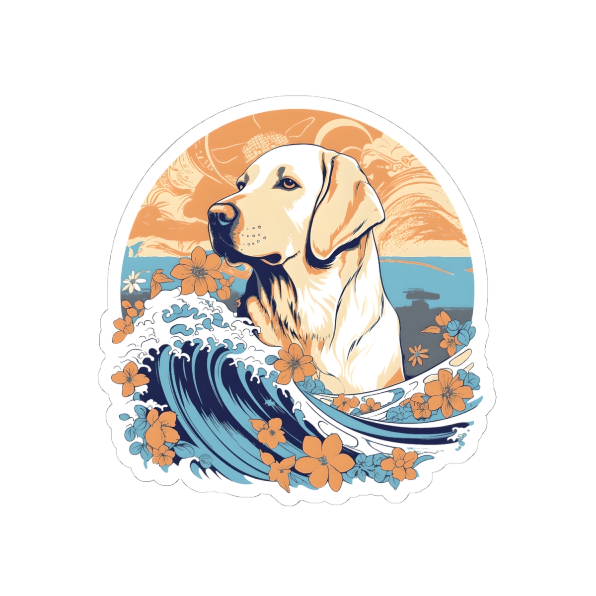 Aloha Labrador Retriever - Sticker