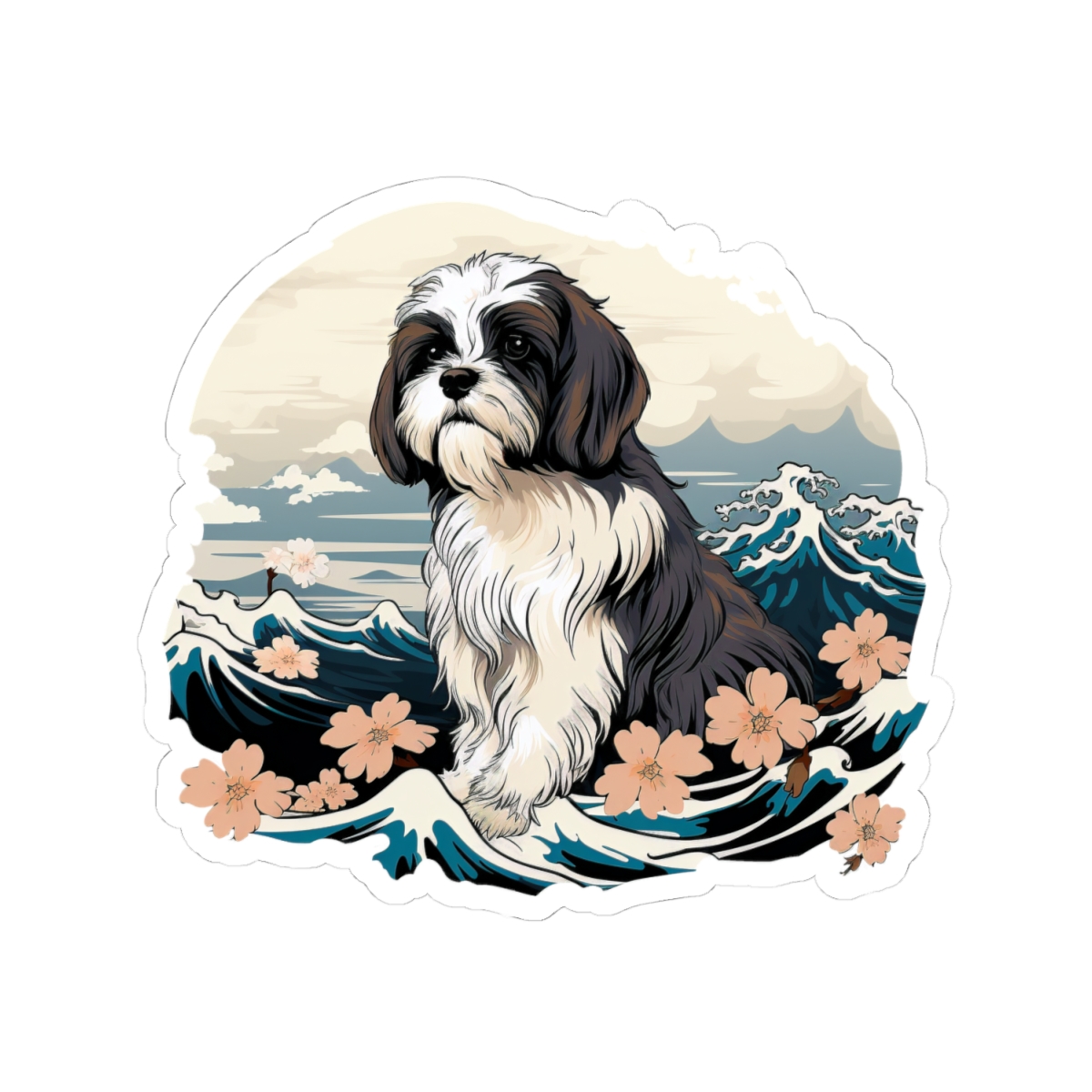 Aloha Shih Tzu - Sticker