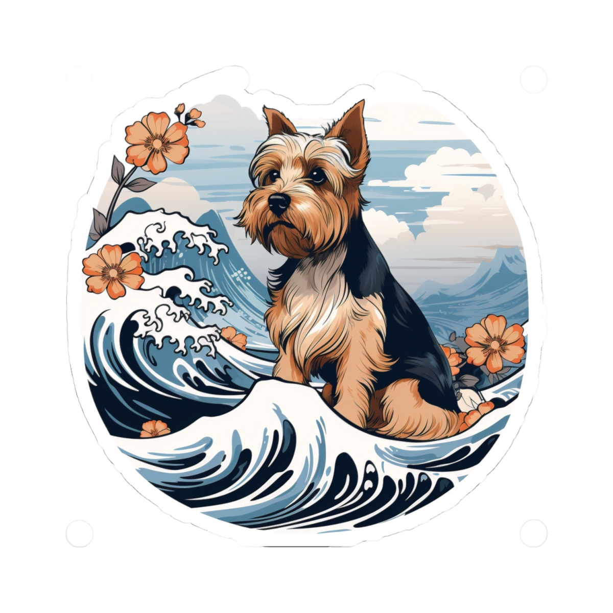 Aloha Yorkshire Terrier - Sticker