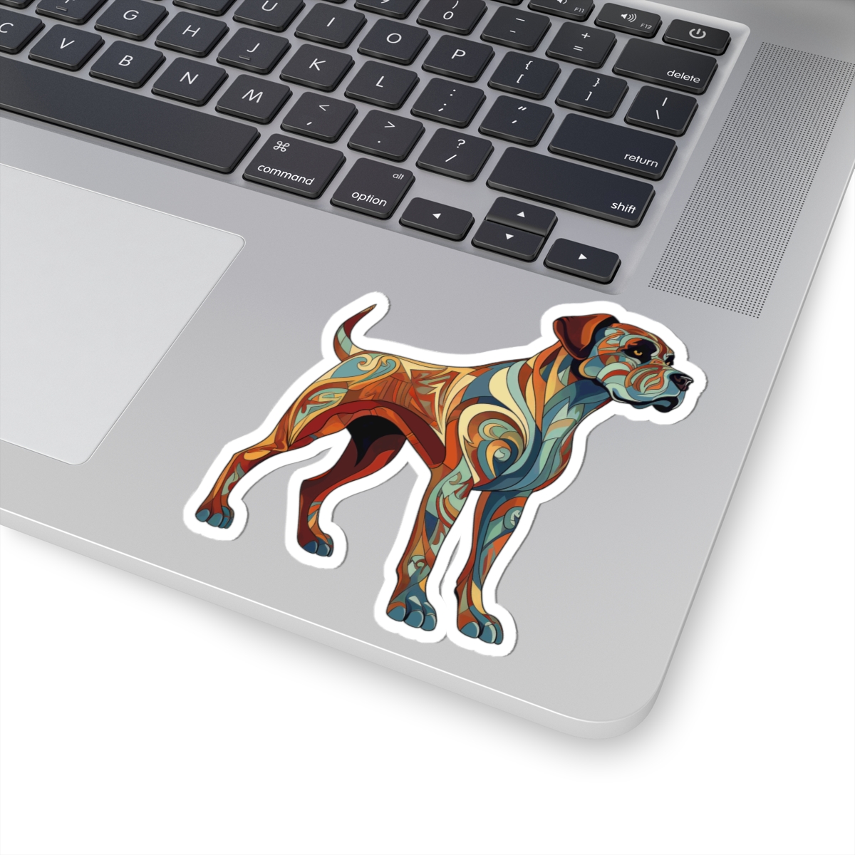 Art Nouveau Boxer - Sticker - context