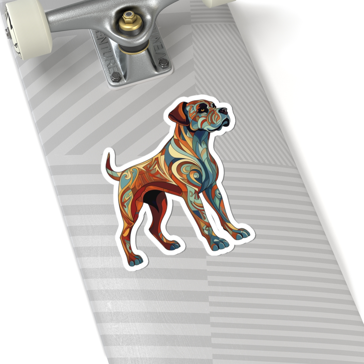 Art Nouveau Boxer - Sticker - context