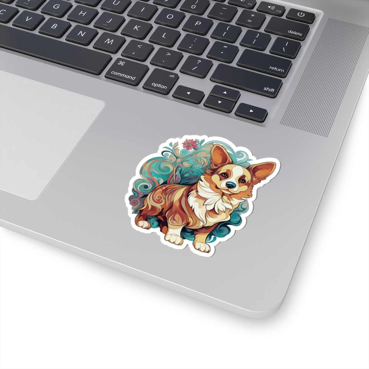 Art Nouveau Corgi - Sticker - context