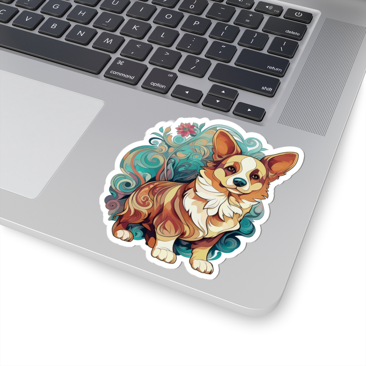 Art Nouveau Corgi - Sticker - context