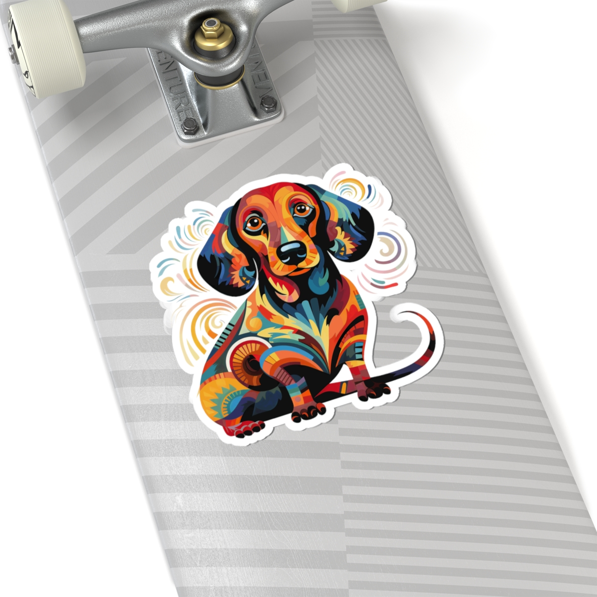 Art Nouveau Dachshund - Sticker - context