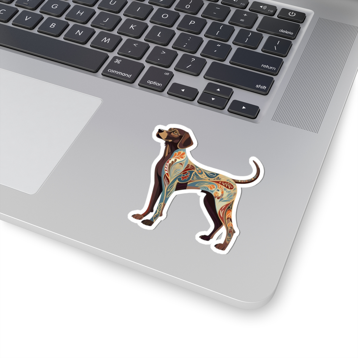 Art Nouveau German Shorthaired Pointer - Sticker - context