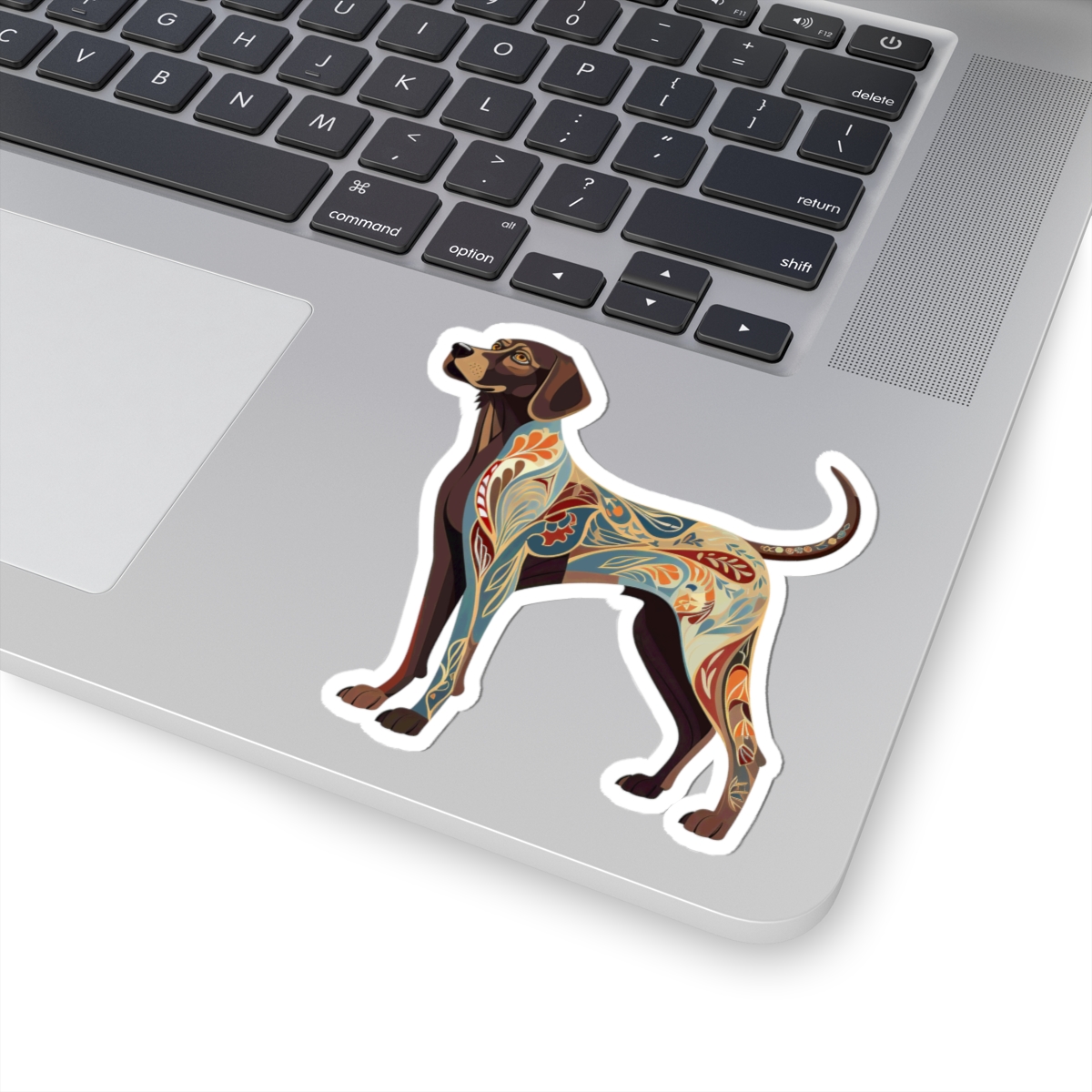 Art Nouveau German Shorthaired Pointer - Sticker - context