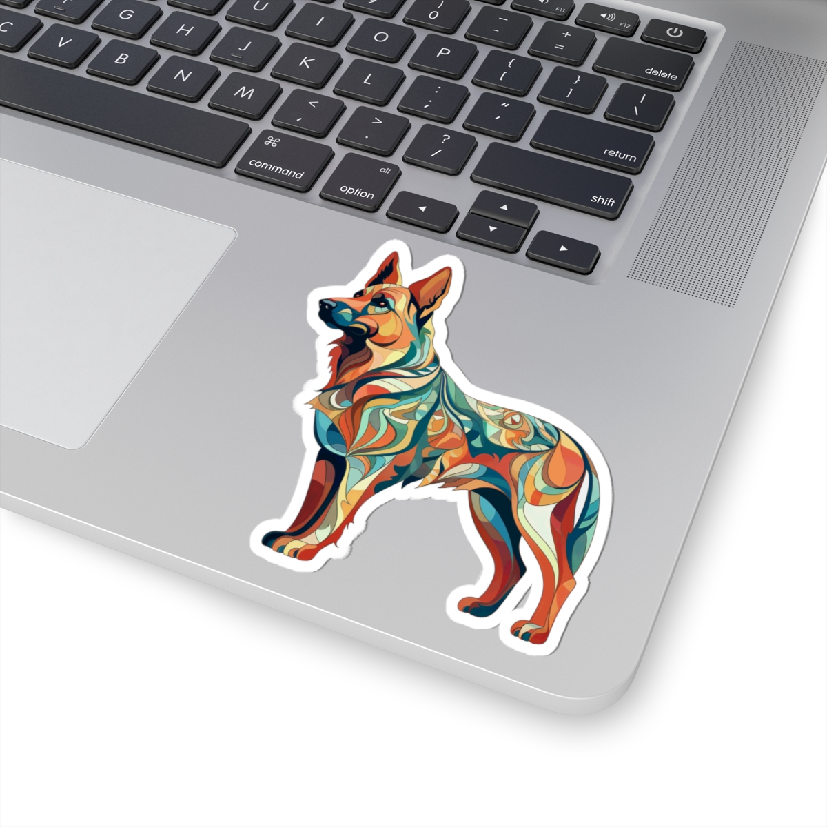 Art Nouveau German Shepherd - Sticker - context