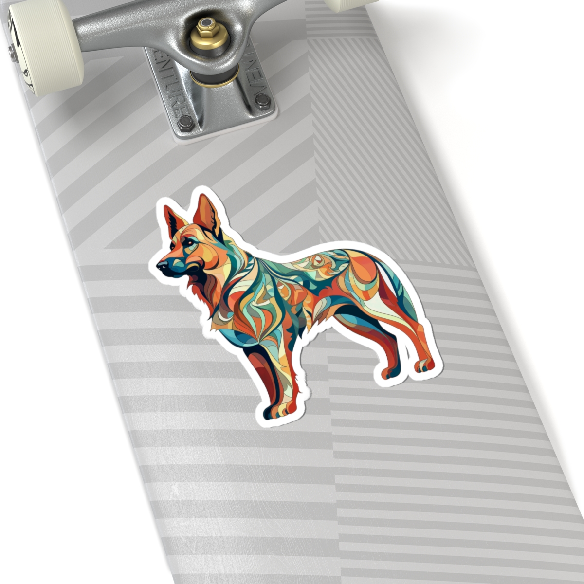 Art Nouveau German Shepherd - Sticker - context