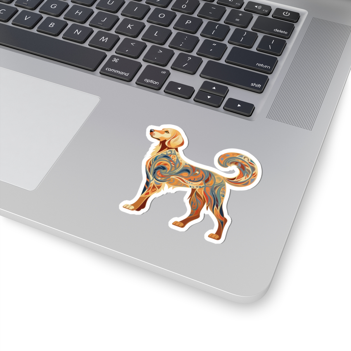 Art Nouveau Golden Retriever - Sticker - context