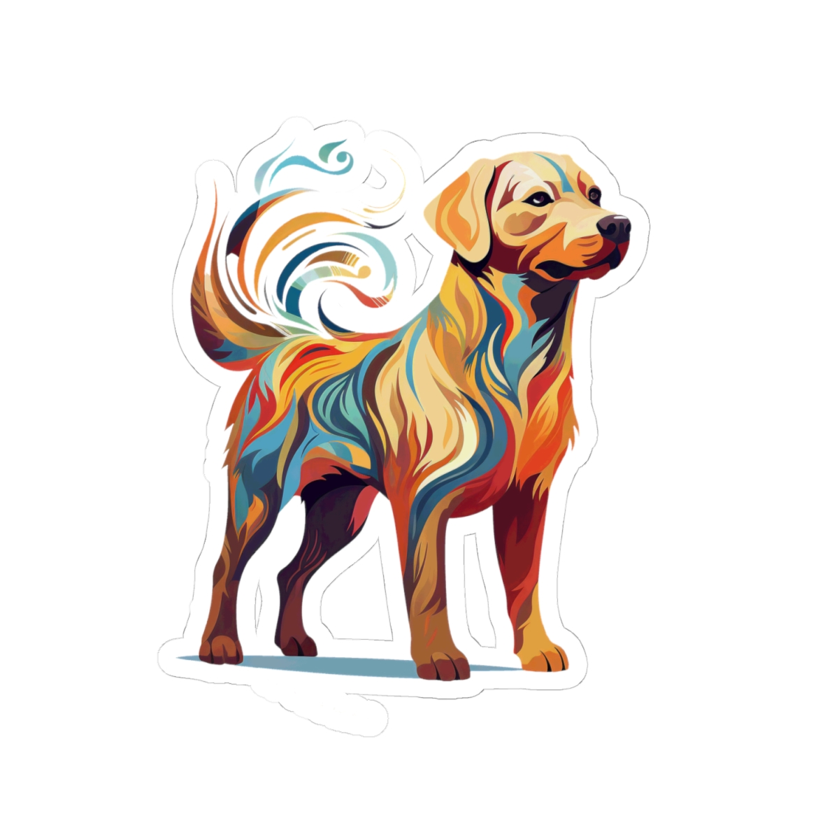 Art Nouveau Labrador Retriever - Sticker