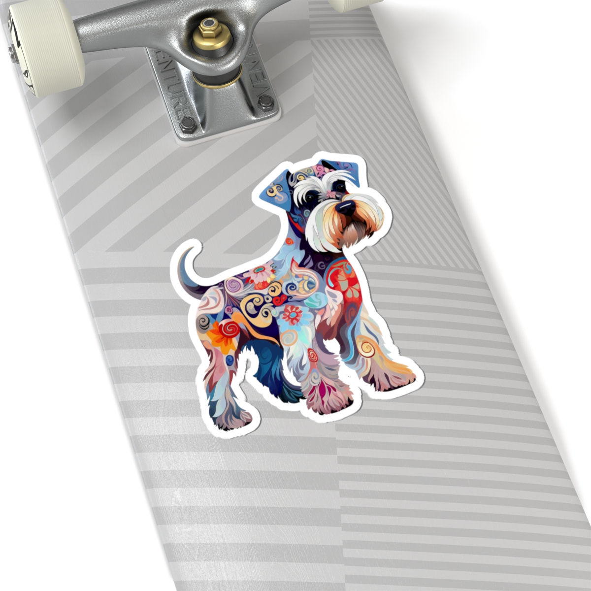 Art Nouveau Miniature Schnauzer - Sticker - context