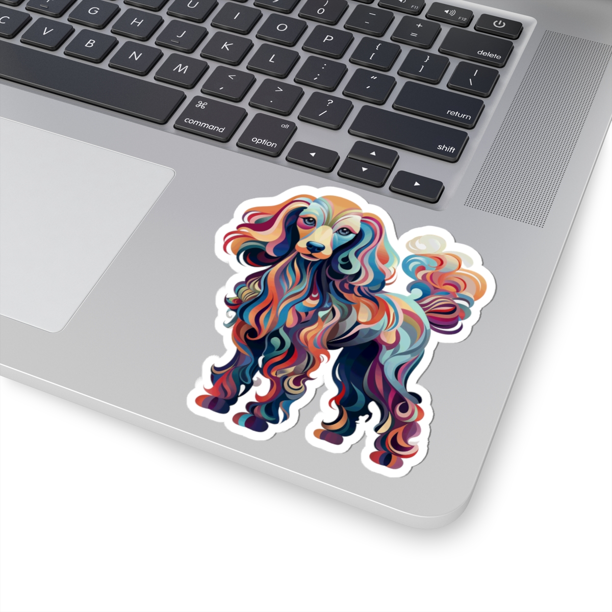 Art Nouveau Poodle - Sticker - context