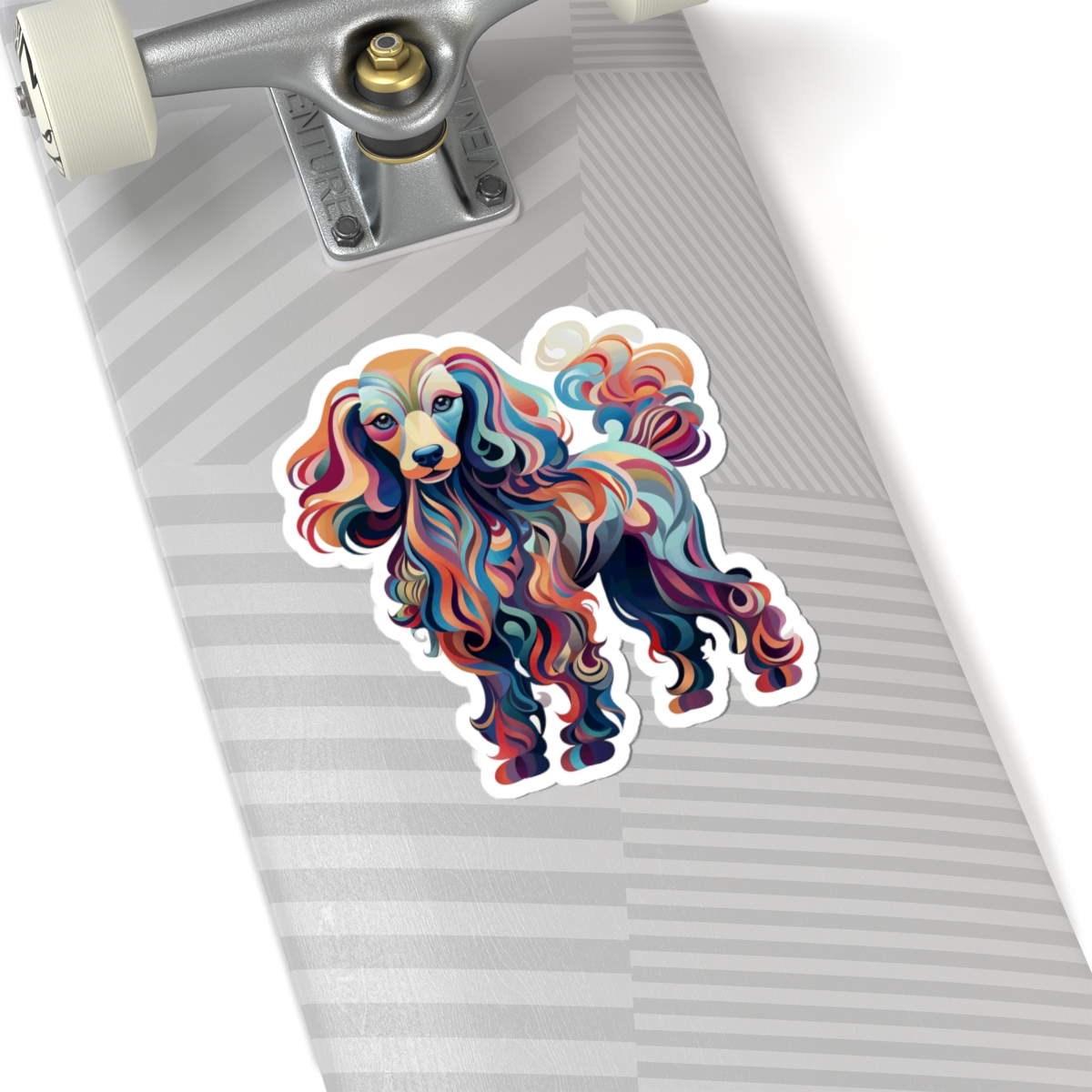Art Nouveau Poodle - Sticker - context