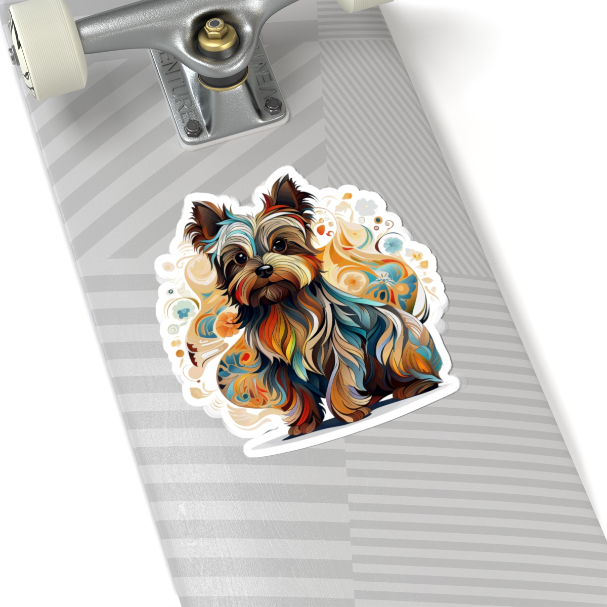 Art Nouveau Yorkshire Terrier - Sticker - context