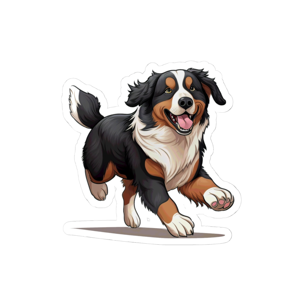 Playful Puppers Bernese Mountain Dog - Sticker