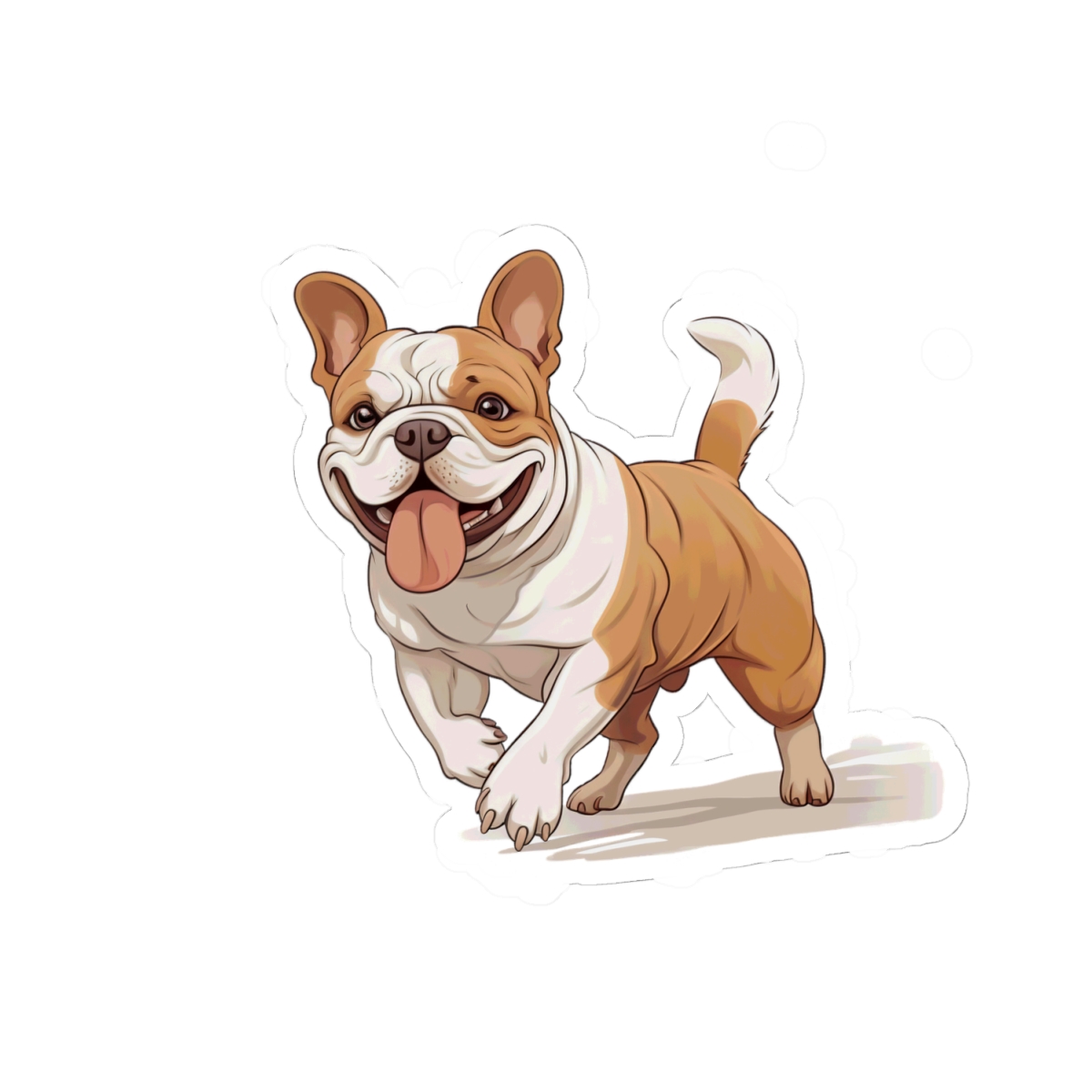 Playful Puppers Bulldog - Sticker
